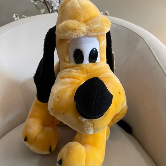 NWT Vintage Disneyland Large Sitting Pluto Plush - Picture 2 of 11